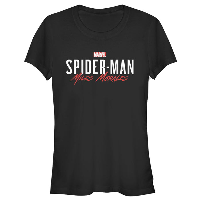 fifth sun Junior's Marvel Spider-Man: Miles Morales Game Logo T-Shirt