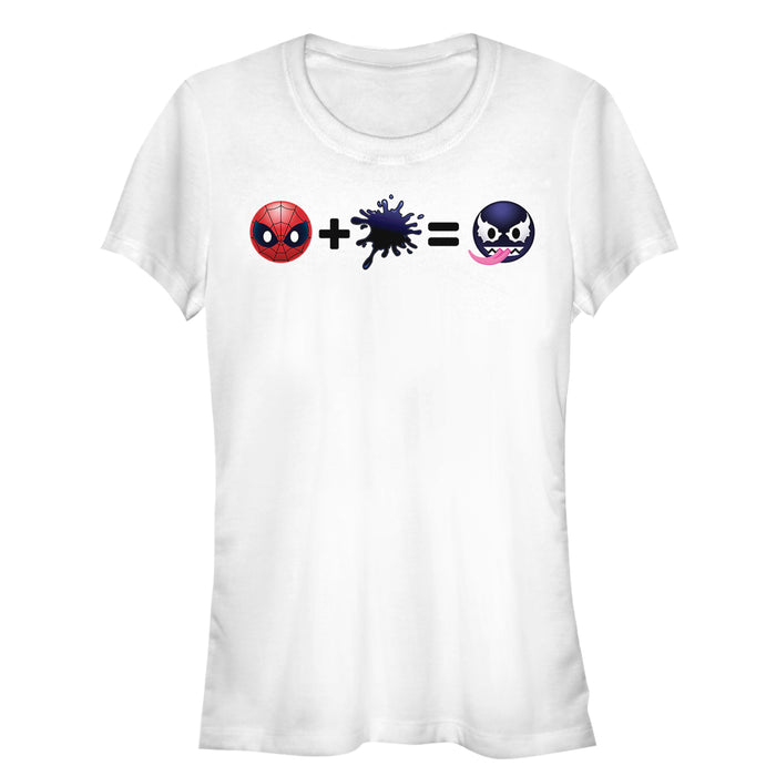 fifth sun Junior's Marvel Spider-Man Venom Emoji Math T-Shirt