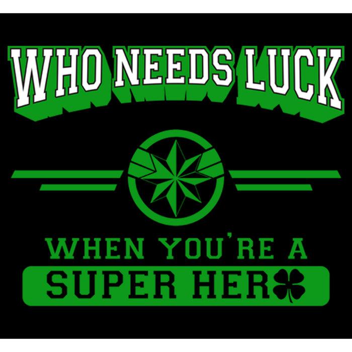 Fifth Sun Junior's Marvel St. Patrick's Day Captain Marvel No Luck Needed T-Shirt