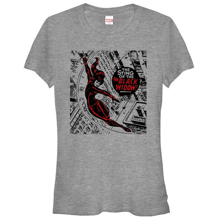 fifth sun Junior's Marvel Sting of the Black Widow T-Shirt
