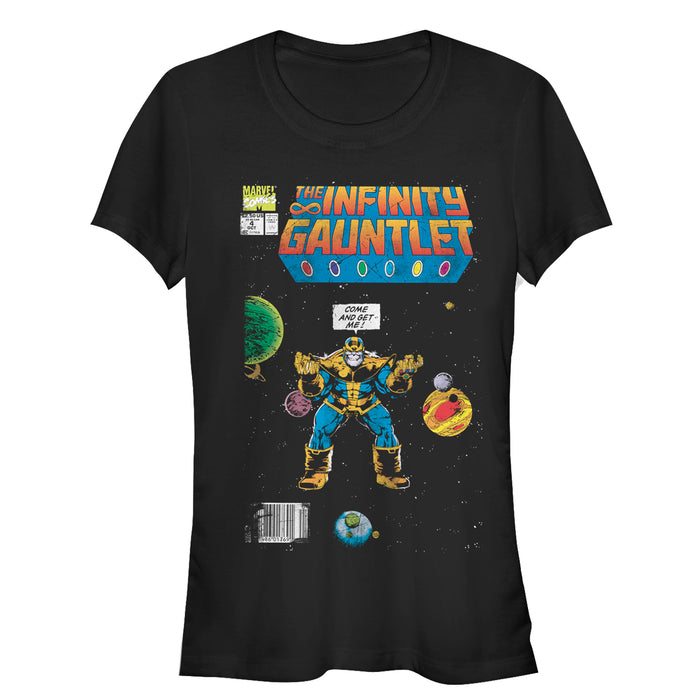 fifth sun Junior's Marvel Thanos Infinity Gauntlet Comic Book T-Shirt