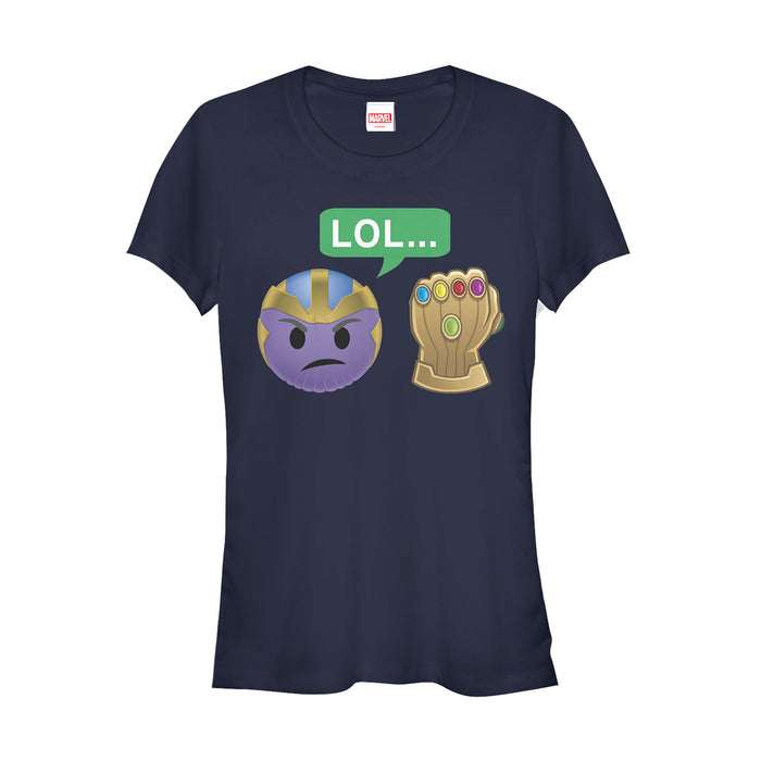fifth sun Junior's Marvel Thanos Infinity Gauntlet Emoji T-Shirt