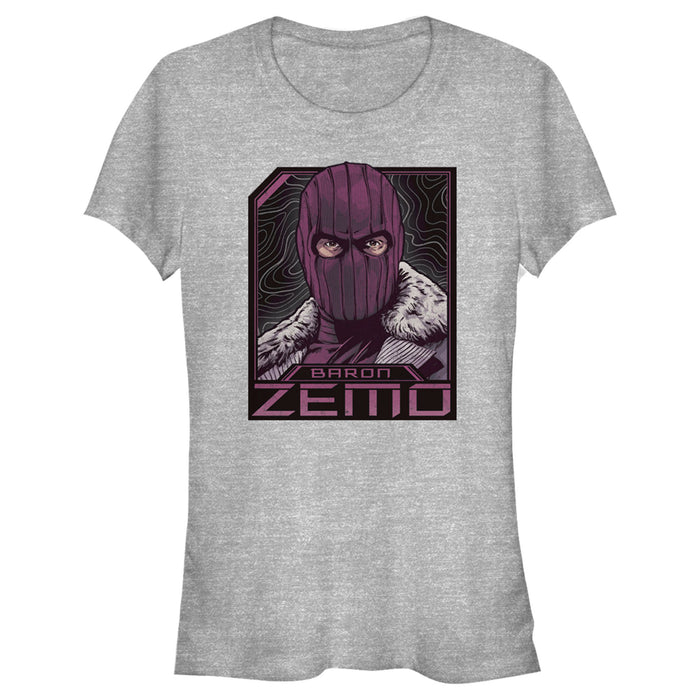 fifth sun Junior's Marvel The Falcon and the Winter Soldier Baron Zemo Badge T-Shirt