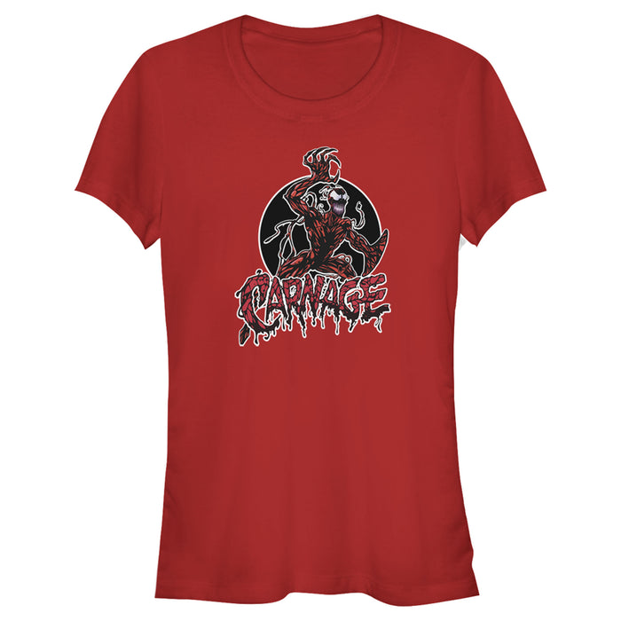 fifth sun Junior's Marvel Venom Carnage Circle T-Shirt