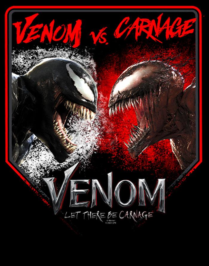 Fifth Sun Junior's Marvel Venom: Let There Be Carnage Battle Time Venom Vs Carnage T-Shirt