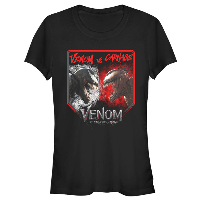 fifth sun Junior's Marvel Venom: Let There be Carnage Battle Time Venom Vs Carnage T-Shirt