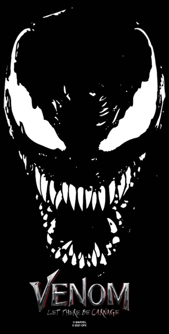 Fifth Sun Junior's Marvel Venom: Let There Be Carnage Big Face Logo T-Shirt