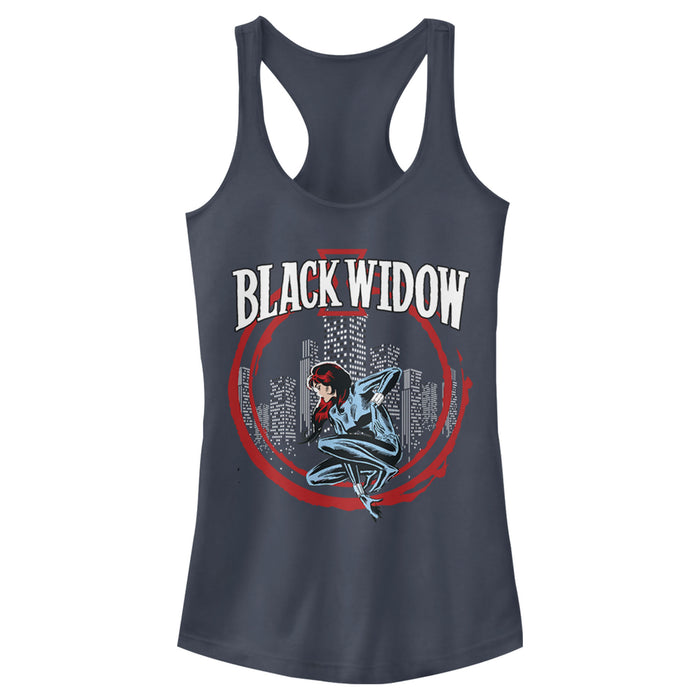 Fifth Sun Junior's Marvel Widow Circle Racerback Tank Top