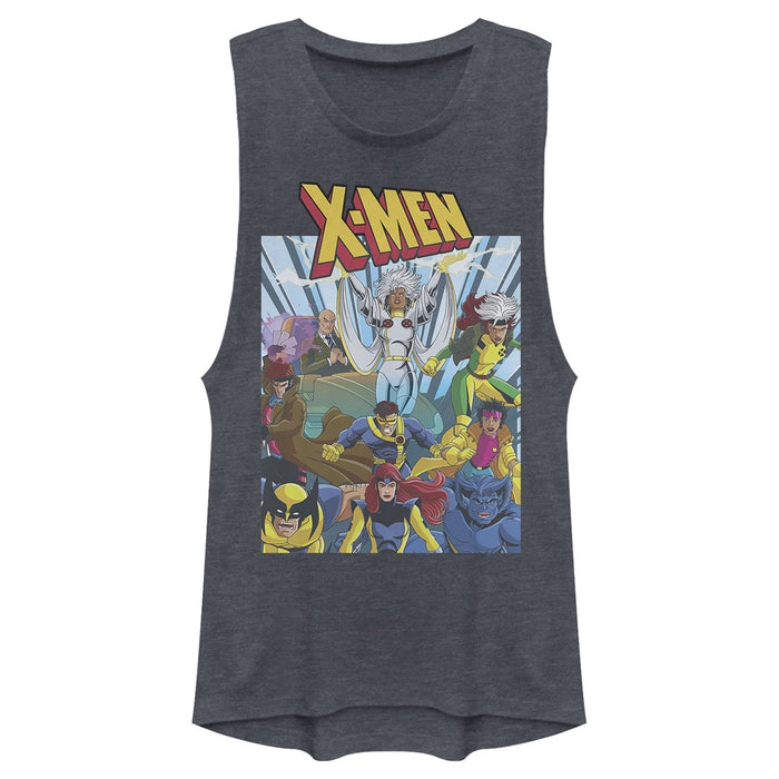 fifth sun Junior's Marvel X-Men Classic Shot Festival Muscle Tee