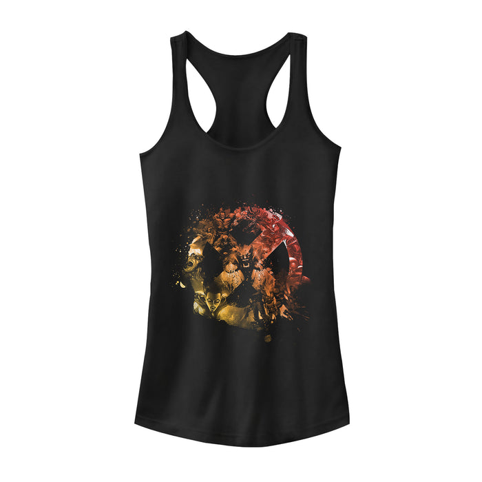fifth sun Junior's Marvel X-Men Collage Logo Racerback Tank Top