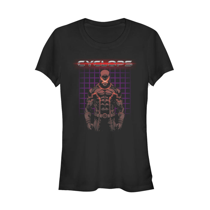fifth sun Junior's Marvel X-Men Cyclops Grid T-Shirt