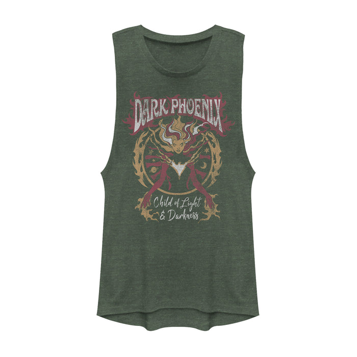 fifth sun Junior's Marvel X-Men Dark Phoenix Rock n Roll Festival Muscle Tee