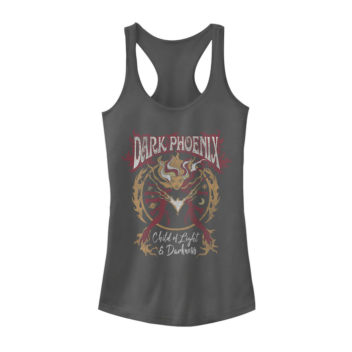 fifth sun Junior's Marvel X-Men Dark Phoenix Rock n Roll Racerback Tank Top