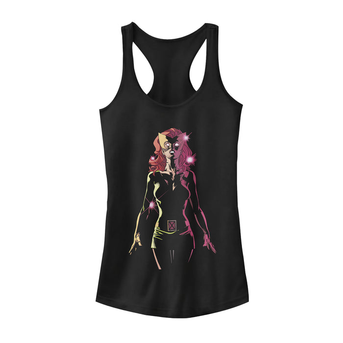 fifth sun Junior's Marvel X-Men Jean Grey Lights Racerback Tank Top