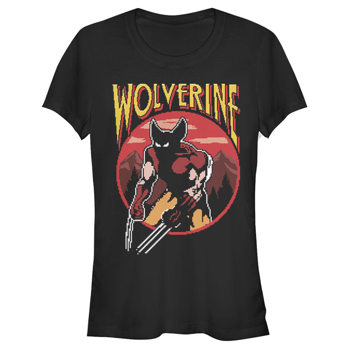 fifth sun Junior's Marvel X-Men Pixel Wolverine T-Shirt