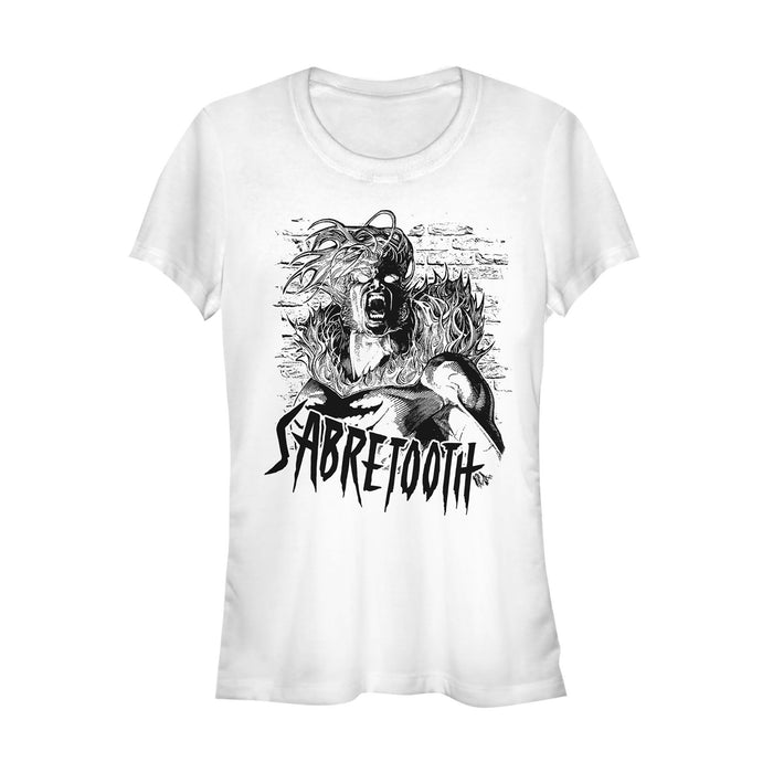 fifth sun Junior's Marvel X-Men Sabretooth Howl T-Shirt