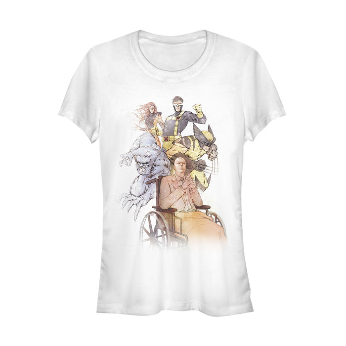 fifth sun Junior's Marvel X-Men Team Sketch T-Shirt