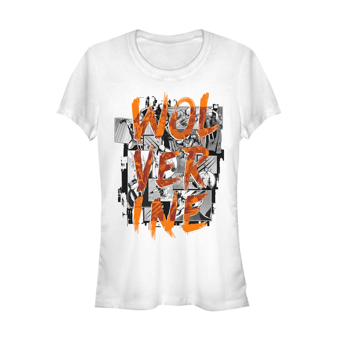 fifth sun Junior's Marvel X-Men Wolverine Gray Grayscale Scene T-Shirt
