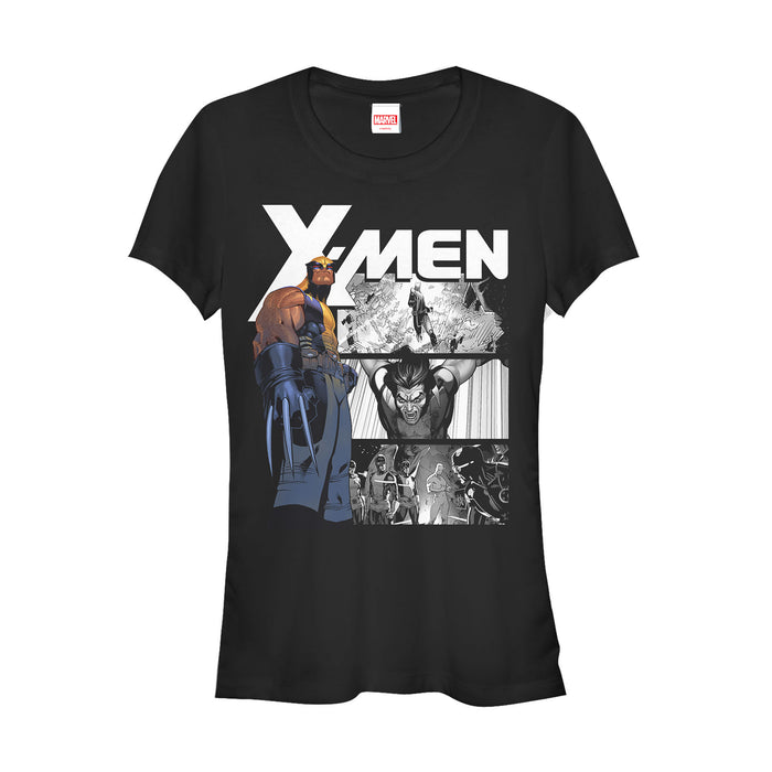 fifth sun Junior's Marvel X-Men Wolverine Panels T-Shirt