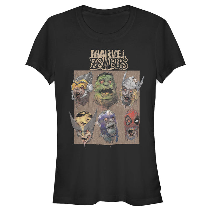 fifth sun Junior's Marvel Zombies Happy Faces T-Shirt