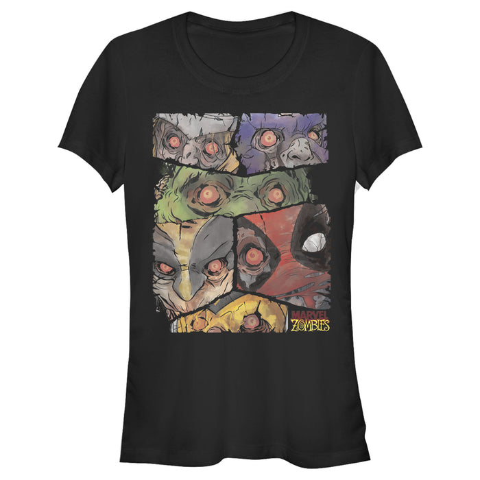 fifth sun Junior's Marvel Zombies Hero Faces T-Shirt