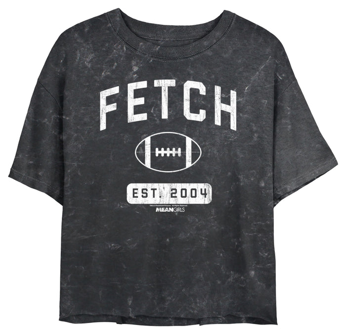 fifth sun Junior's Mean Girls Distressed Fetch Football T-Shirt