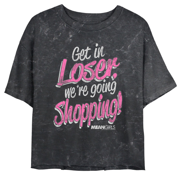 fifth sun Junior's Mean Girls Distressed Get In Loser T-Shirt