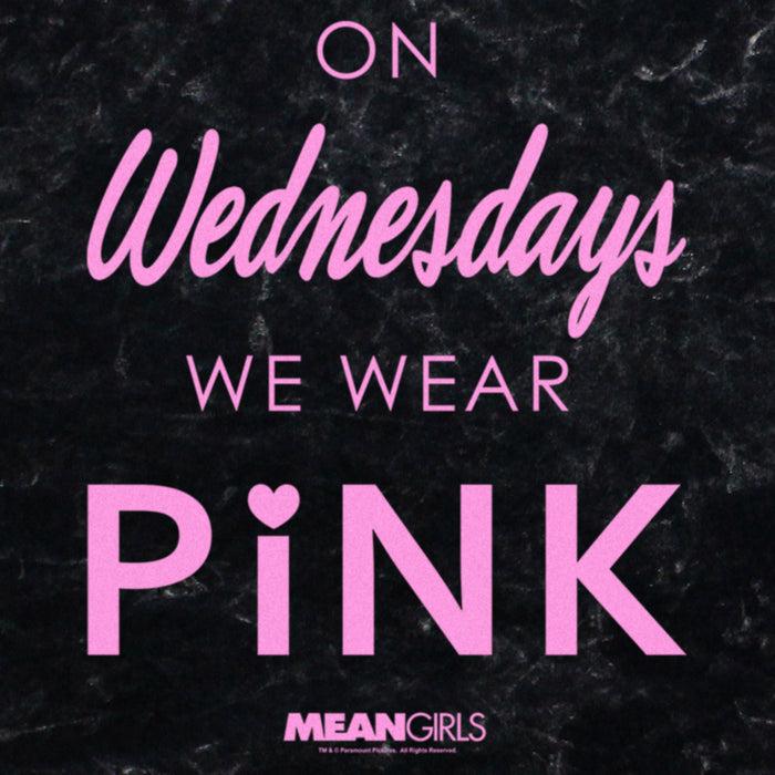 Fifth Sun Junior's Mean Girls On Wednesdays We Wear Pink Logo T-Shirt