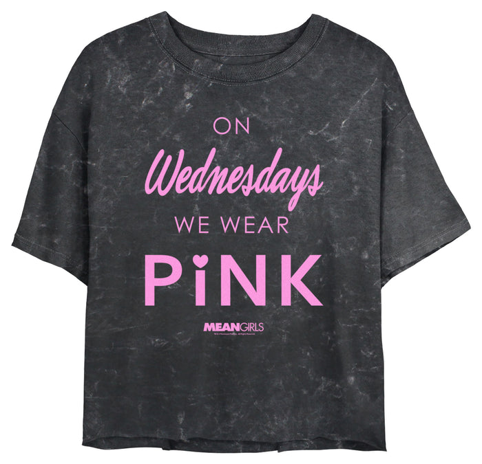 fifth sun Junior's Mean Girls On Wednesdays We Wear Pink Logo T-Shirt