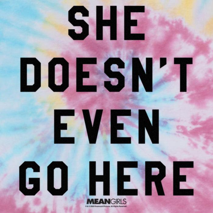 Fifth Sun Junior's Mean Girls She Doesn't Even Go Here Varsity T-Shirt