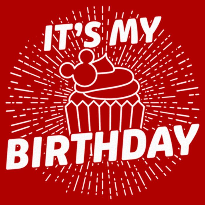 Fifth Sun Junior's Mickey & Friends It's My Birthday Cupcake T-Shirt