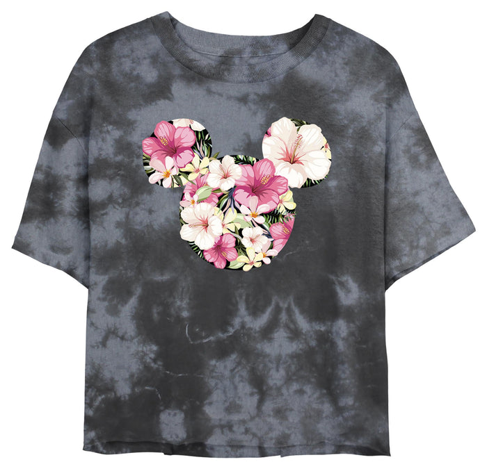 fifth sun Junior's Mickey & Friends Tropical Silhouette Logo T-Shirt