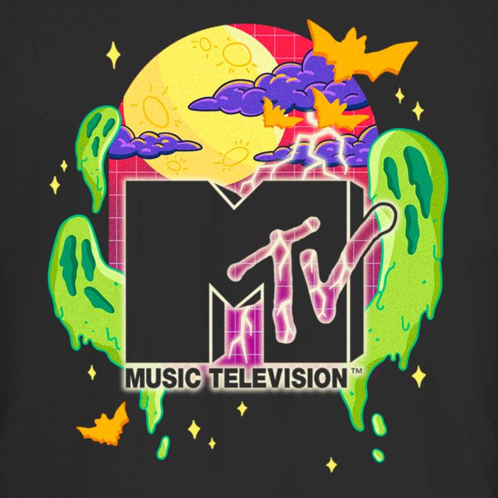 Fifth Sun Junior's MTV Colorful Halloween Logo T-Shirt