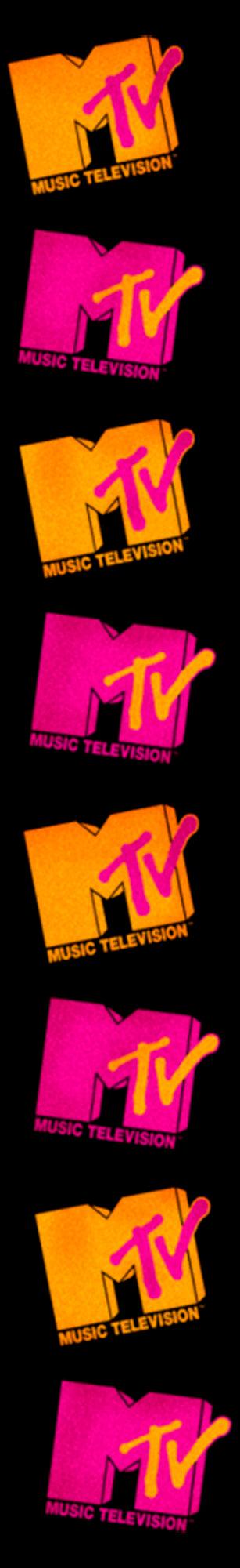 Fifth Sun Junior's MTV Repeated Orange And Pink Logo Jogger Pants