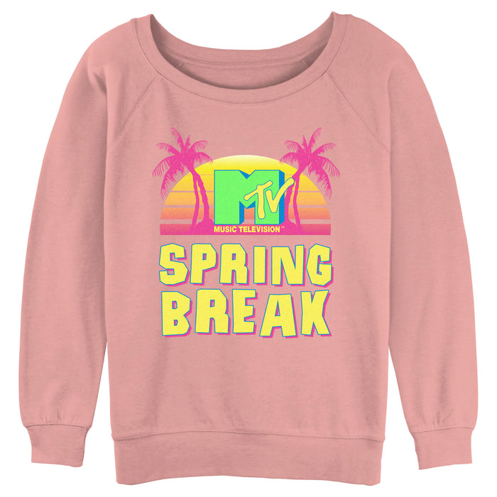 fifth sun Junior's MTV Retro Spring Break Sweatshirt