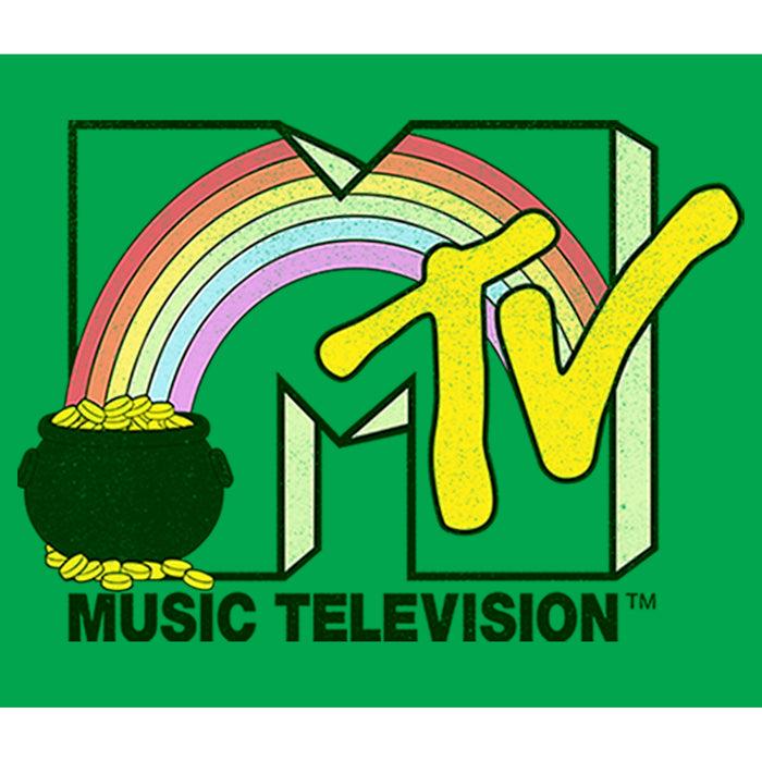 Fifth Sun Junior's MTV St. Patrick's Day Pot Of Gold Logo T-Shirt