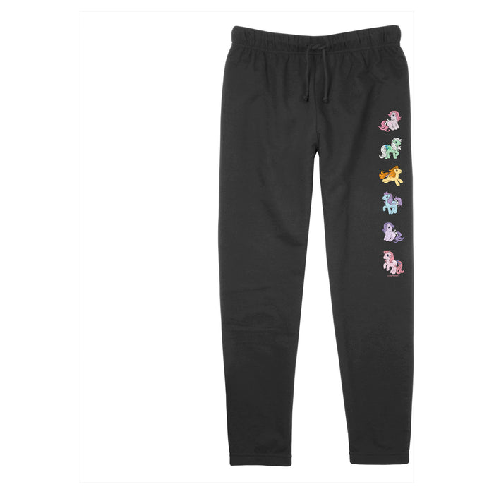 Fifth Sun Junior's My Little Pony Colorful Pony Lineup Jogger Pants