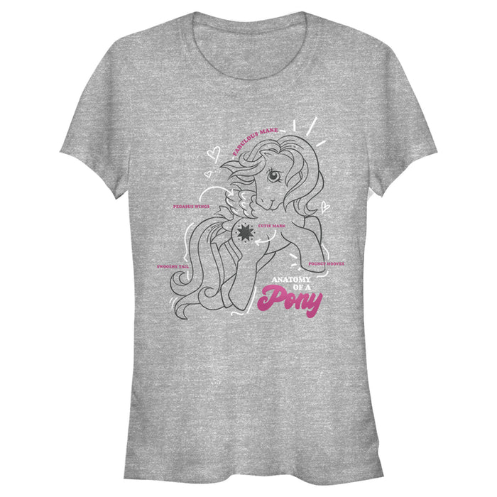 fifth sun Junior's My Little Pony Cute Anatomy Lesson T-Shirt