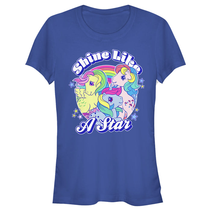fifth sun Junior's My Little Pony Shine Like a Star Circle T-Shirt