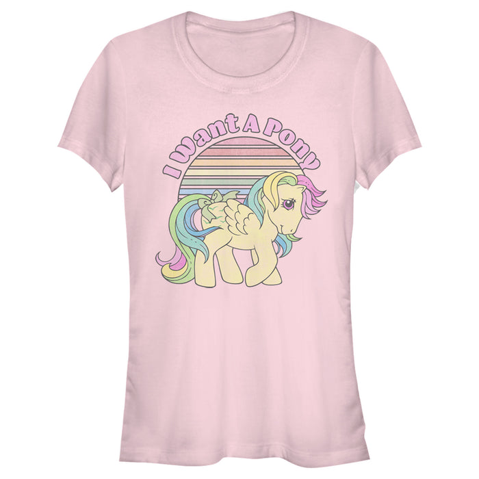 fifth sun Junior's My Little Pony Skydancer Want a Pony T-Shirt