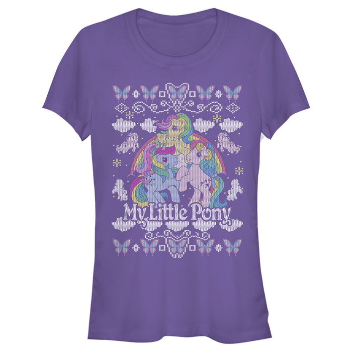 fifth sun Junior's My Little Pony Ugly Christmas Friends T-Shirt