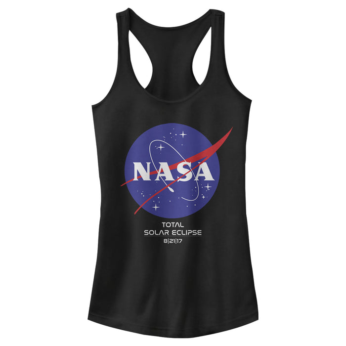 fifth sun Junior's NASA Classic Logo Total Solar Eclipse 2017 Racerback Tank Top
