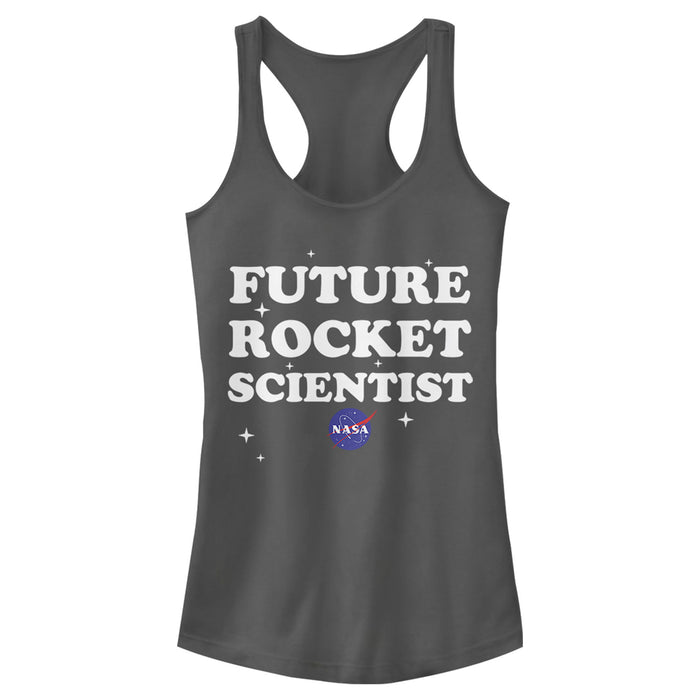 Fifth Sun Junior's NASA Future Rocket Scientist Of The Stars Racerback Tank Top