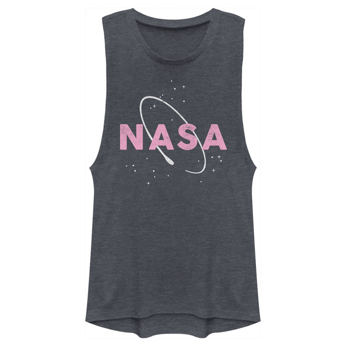 fifth sun Junior's NASA Logo With Space Ring Festival Muscle Tee