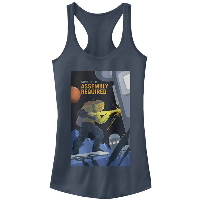 fifth sun Junior's NASA Mars Assembly Required Racerback Tank Top