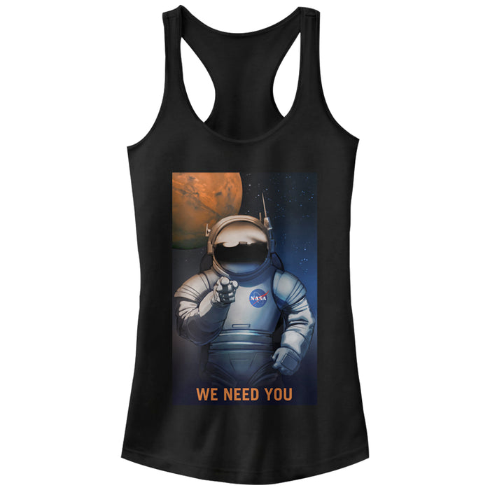 fifth sun Junior's NASA Mars Needs You Racerback Tank Top