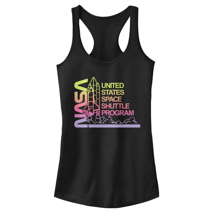 Fifth Sun Junior's NASA Ombre Sunset Shuttle Program Racerback Tank Top