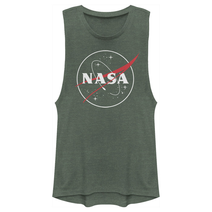 fifth sun Junior's NASA Outline Simple Logo Festival Muscle Tee