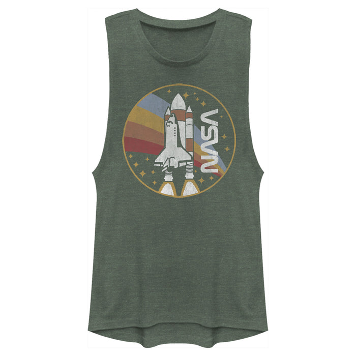 fifth sun Junior's NASA Rainbow Launch Festival Muscle Tee