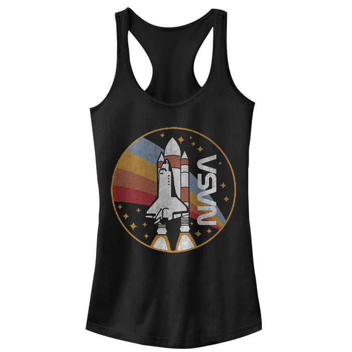 fifth sun Junior's NASA Rainbow Launch Racerback Tank Top